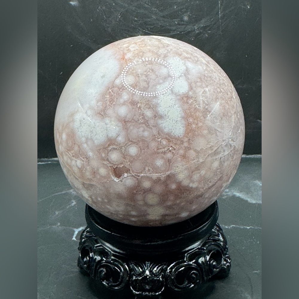 Pink Amethyst Sphere w/ FREE Rose Quartz Sphere (please read full description)